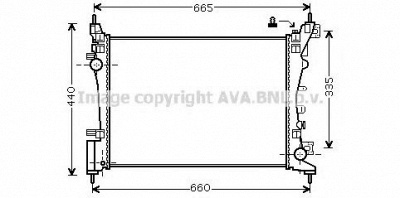 AVA QUALITY COOLING ol2574 -  Радиатор, охлаждение двигателя